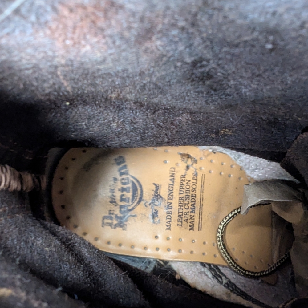 Dr Martens Brown Leather Lace-Up Combat Boots - Picture 6 of 9